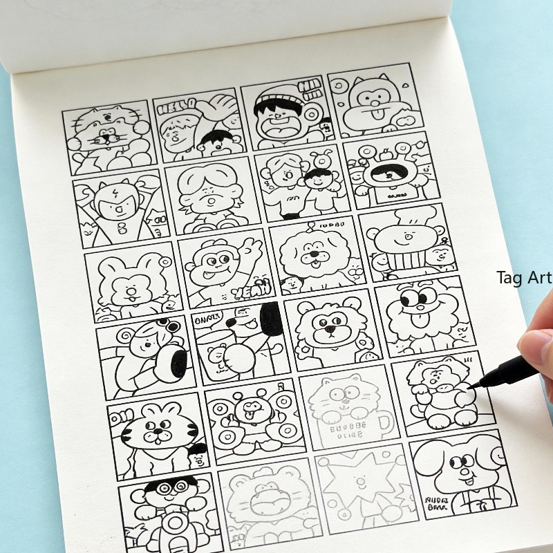 Food And Snacks Coloring Book Bold And Easy - 不安解消ハンド絵本、コピー線画アルバム、恐竜/モンスター/食べ物などのテーマ、クリエイティブな塗り絵ブック