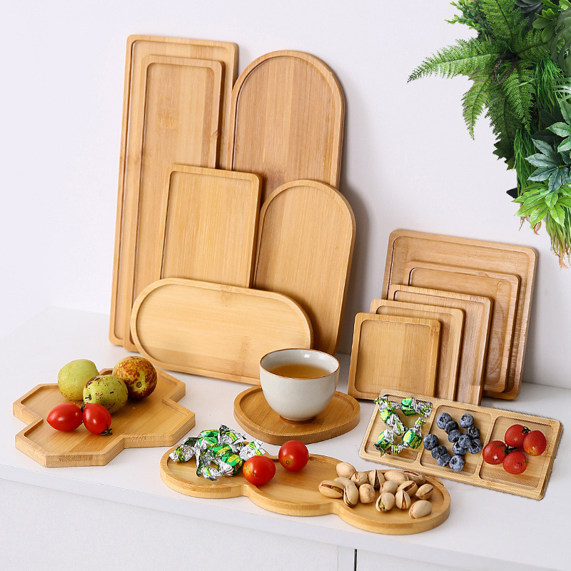 Food Snacks In Japan - 食器無垢材フードトレイティーコーヒーマグコースター和風木製スナックフルーツティーソーサーパレットキッチン