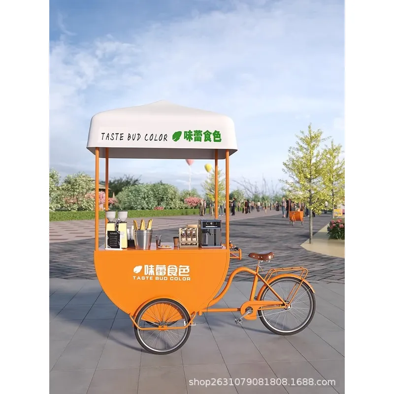Food With Snacks - 屋外モバイルフードカート、コーヒー、ミルクティー、レモネード、もち米団子、ソーセージなどの販売に最適な屋台、バザール、ベンダートロリー