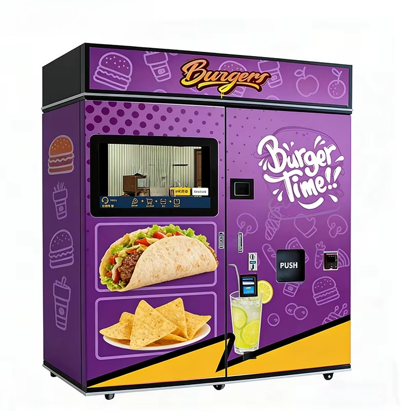Food With Snacks - カスタマイズ可能なファストフード自動販売機、電子レンジ、SDK、朝食、昼食、深夜のおやつ用ハンバーガー