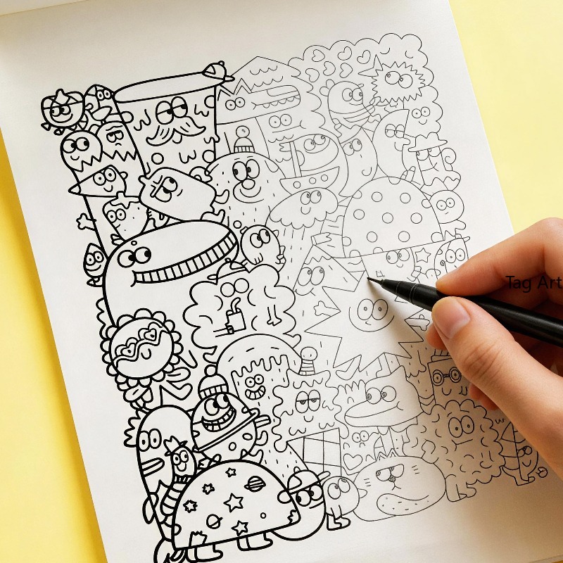 不安解消ハンド絵本、コピー線画アルバム、恐竜/モンスター/食 - Food And Snacks Coloring Book Bold And Easy のレビューと価格