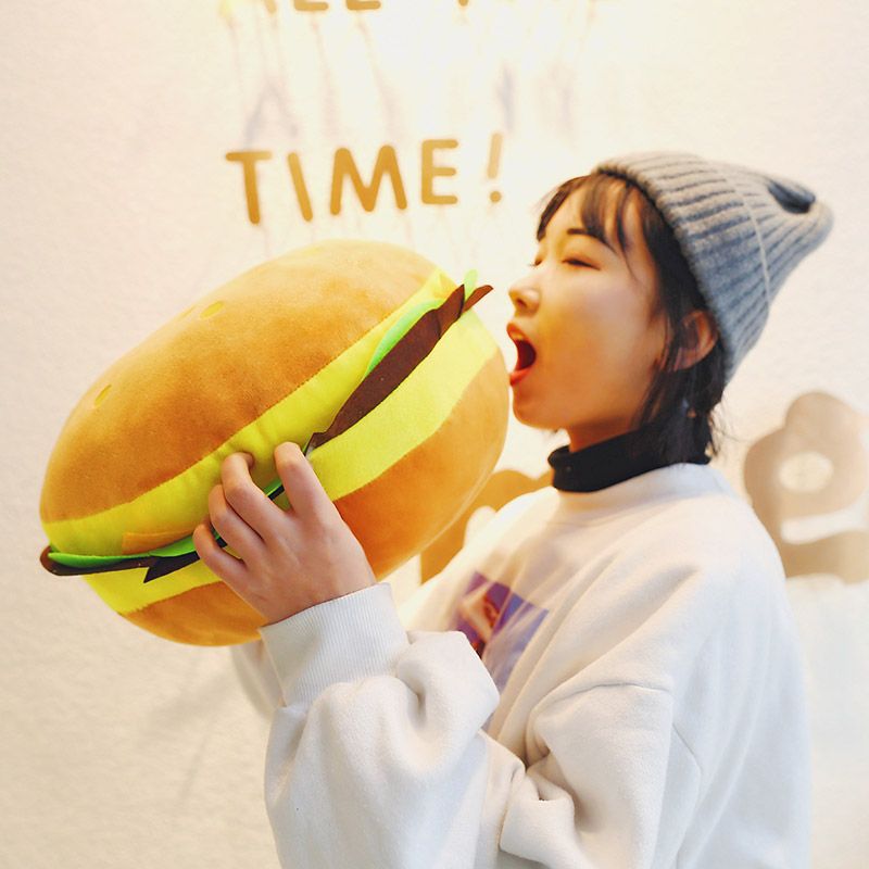 ハンバーグフライドポテトぬいぐるみスナック枕グルメかわいい人 - Foody Snacks のレビューと価格