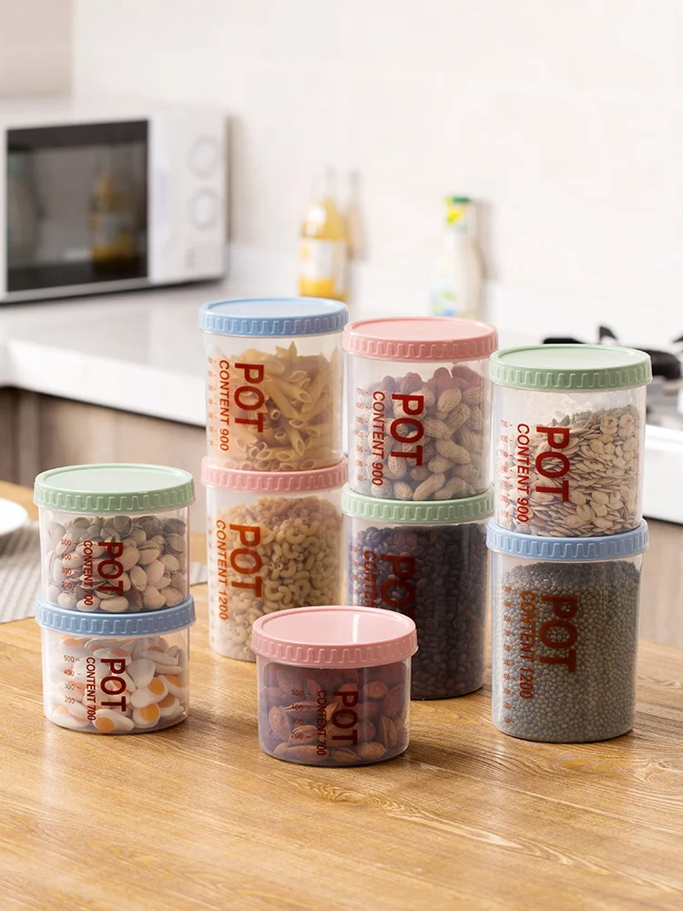 ホームキッチン透明スナック収納ボックス貯蔵タンクプラスチック - Food Snacks In Japan のレビューと価格