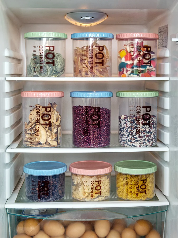 ホームキッチン透明スナック収納ボックス貯蔵タンクプラスチック - Food Snacks In Japan のレビューと価格
