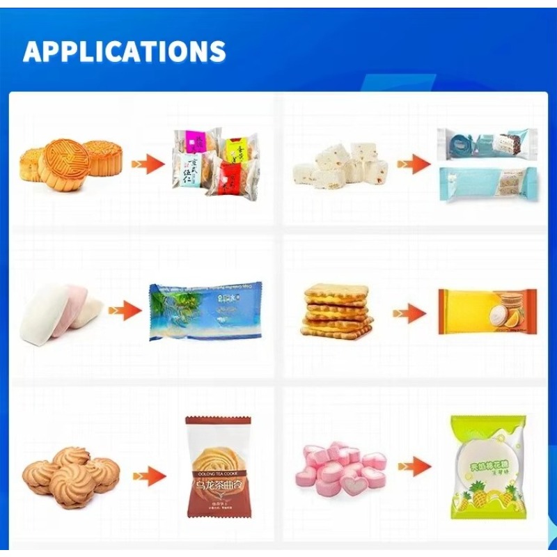 ソフト綿菓子スナック用自動枕型包装機 - 安定したシーリング - Food With Snacks のレビューと価格
