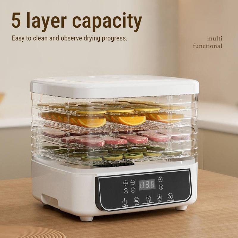 食品乾燥機 5段式電動フルーツ＆野菜乾燥機 スマートタッチコ - Food Dehydrator Snacks のレビューと価格