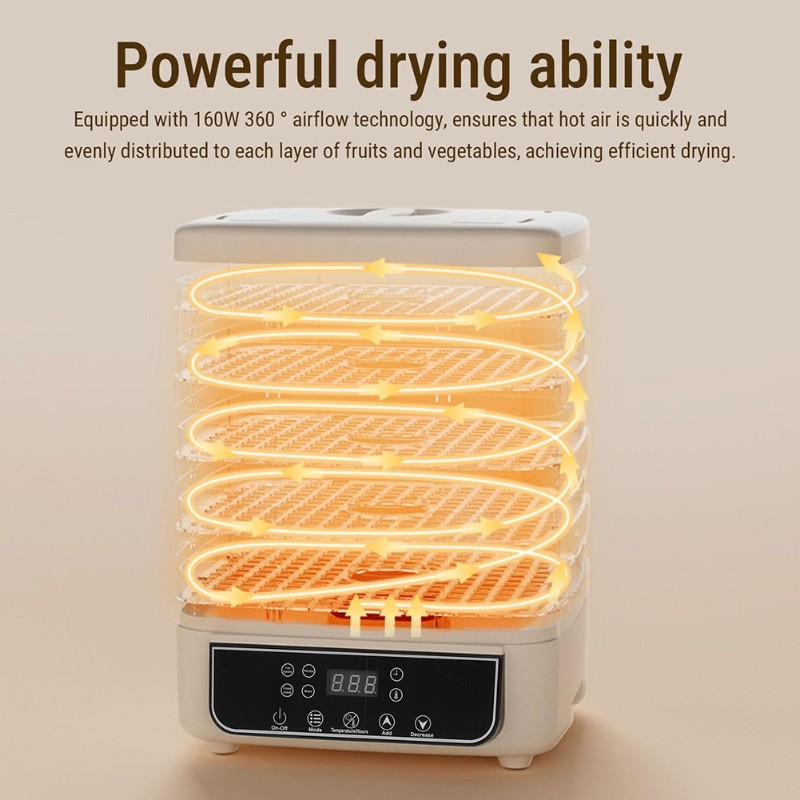 食品乾燥機 5段式電動フルーツ＆野菜乾燥機 スマートタッチコ - Food Dehydrator Snacks のレビューと価格