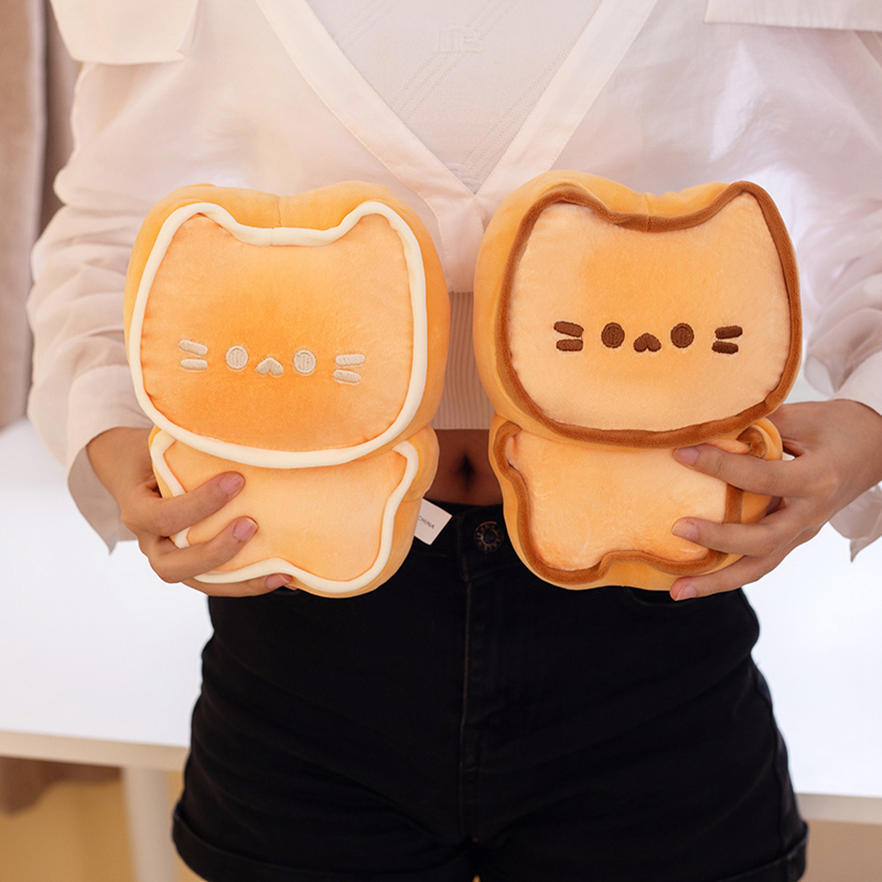 かわいいソフトリアルなバタービスケット猫ぬいぐるみぬいぐるみ - Soft Food Snacks Kids のレビューと価格