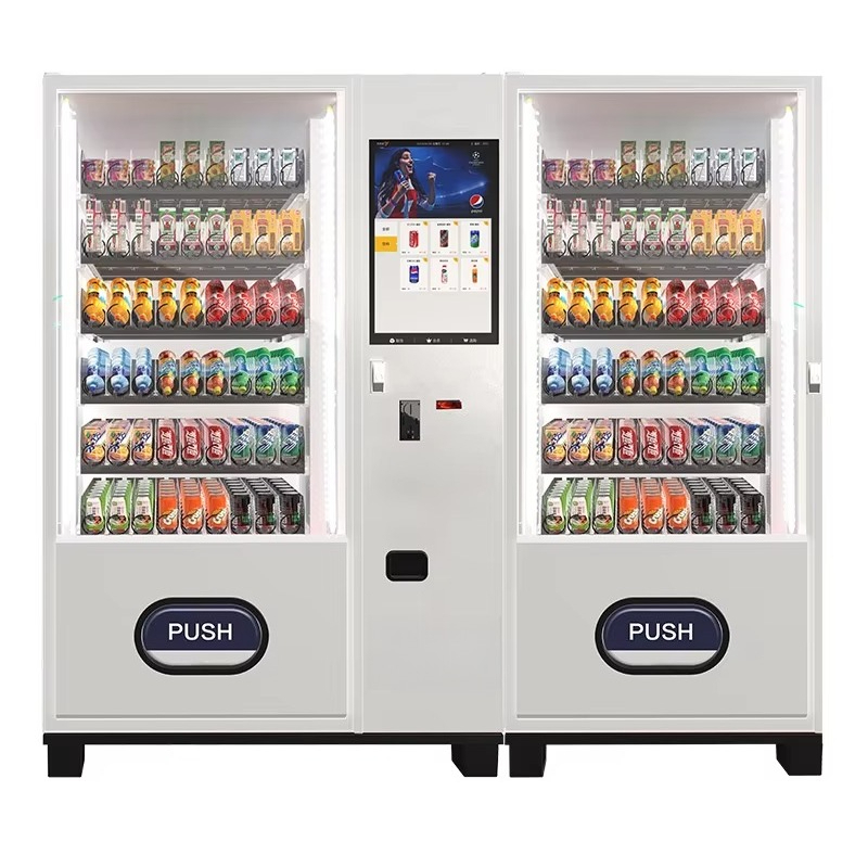 自動冷蔵飲料販売機スマート飲料スナック食品ディスペンサー商業 - Food With Snacks のレビューと価格