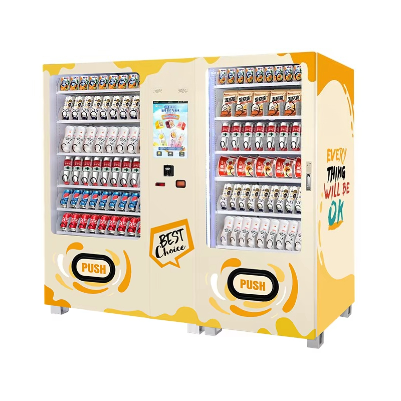 自動冷蔵飲料販売機スマート飲料スナック食品ディスペンサー商業 - Food With Snacks のレビューと価格