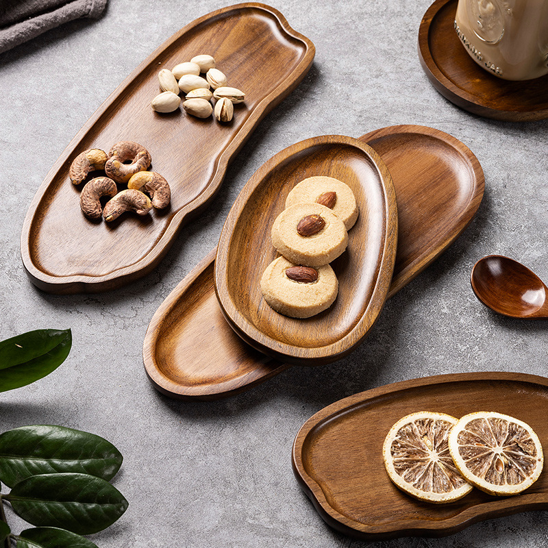 食器 無垢材 フードトレイ 丸型 長方形 デザートプレート  - Food Snacks In Japan のレビューと価格