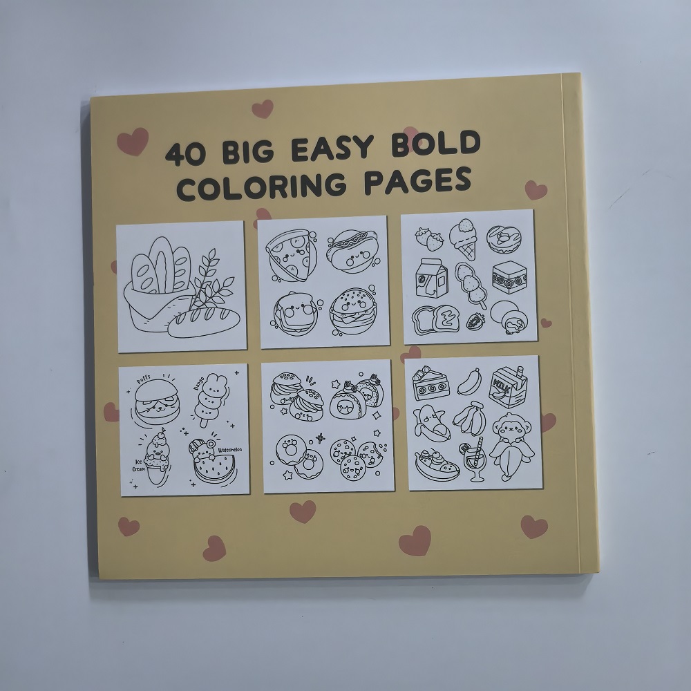 食品、飲み物、お菓子 大人向けの簡単な大胆な塗り絵 かわいい - Food And Snacks Coloring Book Bold And Easy のレビューと価格