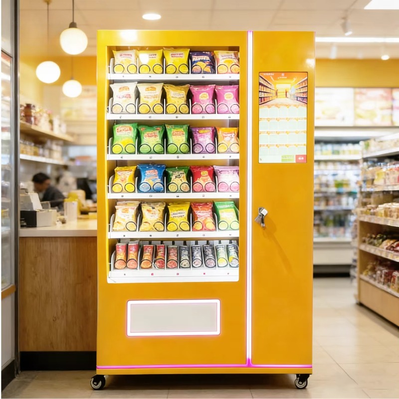 自動販売機、業務用飲料販売機、スマートフードセルフサービス機 - Food With Snacks のレビューと価格