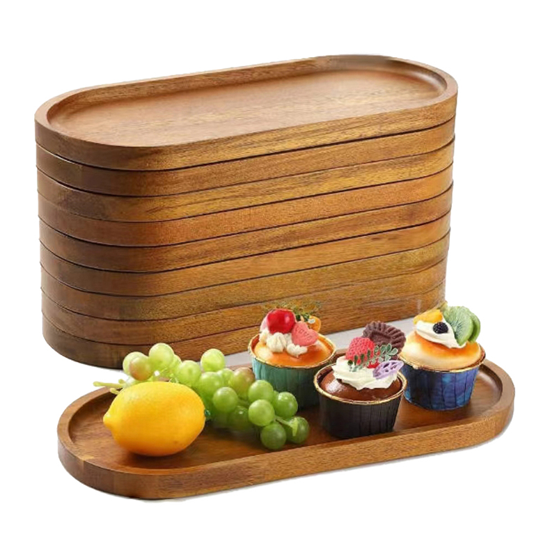 食器 無垢材フードトレイ 丸型 長方形 デザートプレート 和 - Food Snacks In Japan のレビューと価格