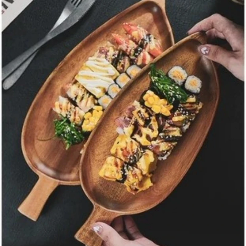 ハンドル付きの木製サービングトレイ,フードサービス,コーヒー - Food Snacks In Japan のレビューと価格
