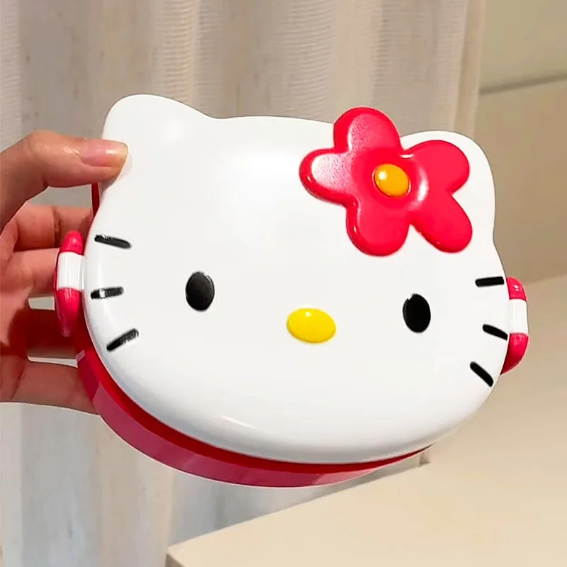 かわいいハローキティ型ランチボックス、携帯用漫画弁当箱、スプ - Food Snacks In Japan のレビューと価格