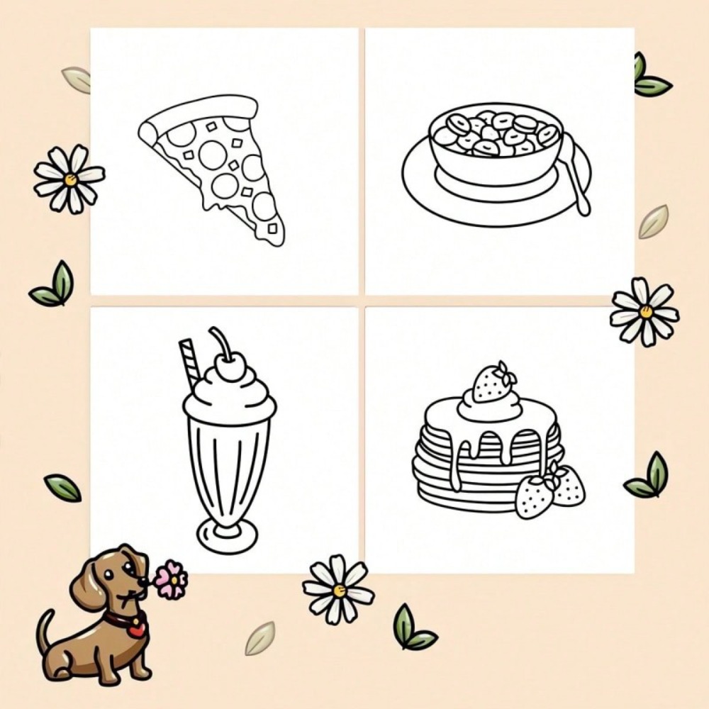 食べ物とスナックの塗り絵ブック 大胆で簡単な塗り絵 24 ペ - Food And Snacks Coloring Book Bold And Easy のレビューと価格