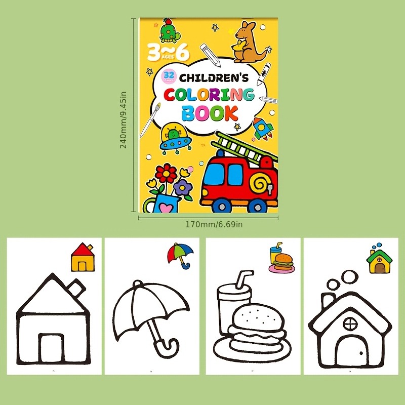 子供向けお絵かきブック、カラーケース付き、落書き風の漫画の動 - Food And Snacks Coloring Book Bold And Easy のレビューと価格