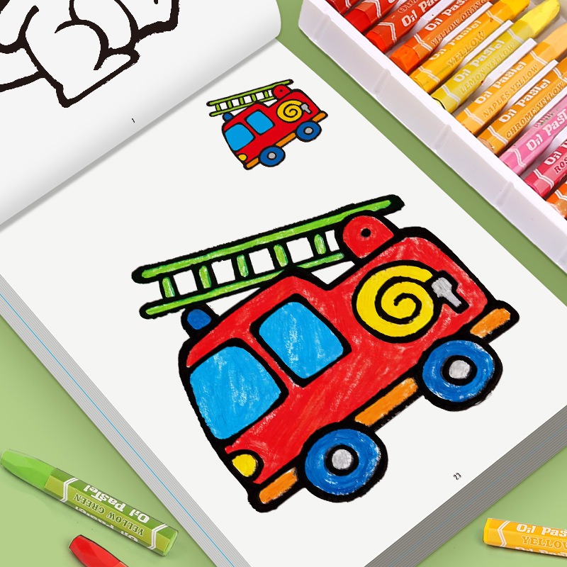 子供向けお絵かきブック、カラーケース付き、落書き風の漫画の動 - Food And Snacks Coloring Book Bold And Easy のレビューと価格
