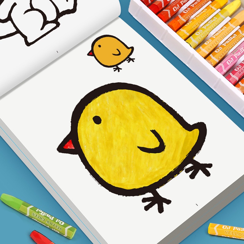 子供向けお絵かきブック、カラーケース付き、落書き風の漫画の動 - Food And Snacks Coloring Book Bold And Easy のレビューと価格