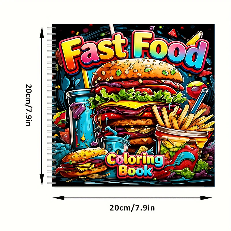 大人向けのファーストフード塗り絵ブック、かわいい描画ページ、 - Food And Snacks Coloring Book Bold And Easy のレビューと価格