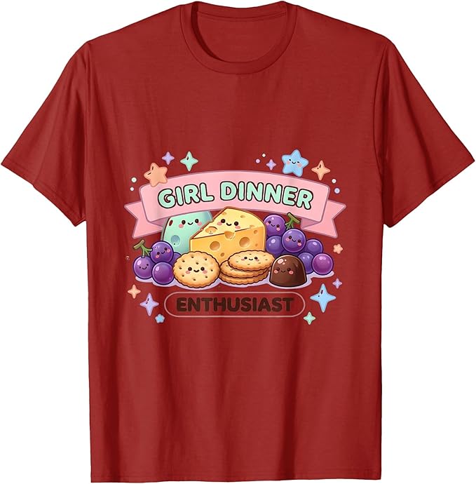 私はまさに女の子です 食事愛好家のデザインTシャツ Y2kガ - Foody Snacks のレビューと価格
